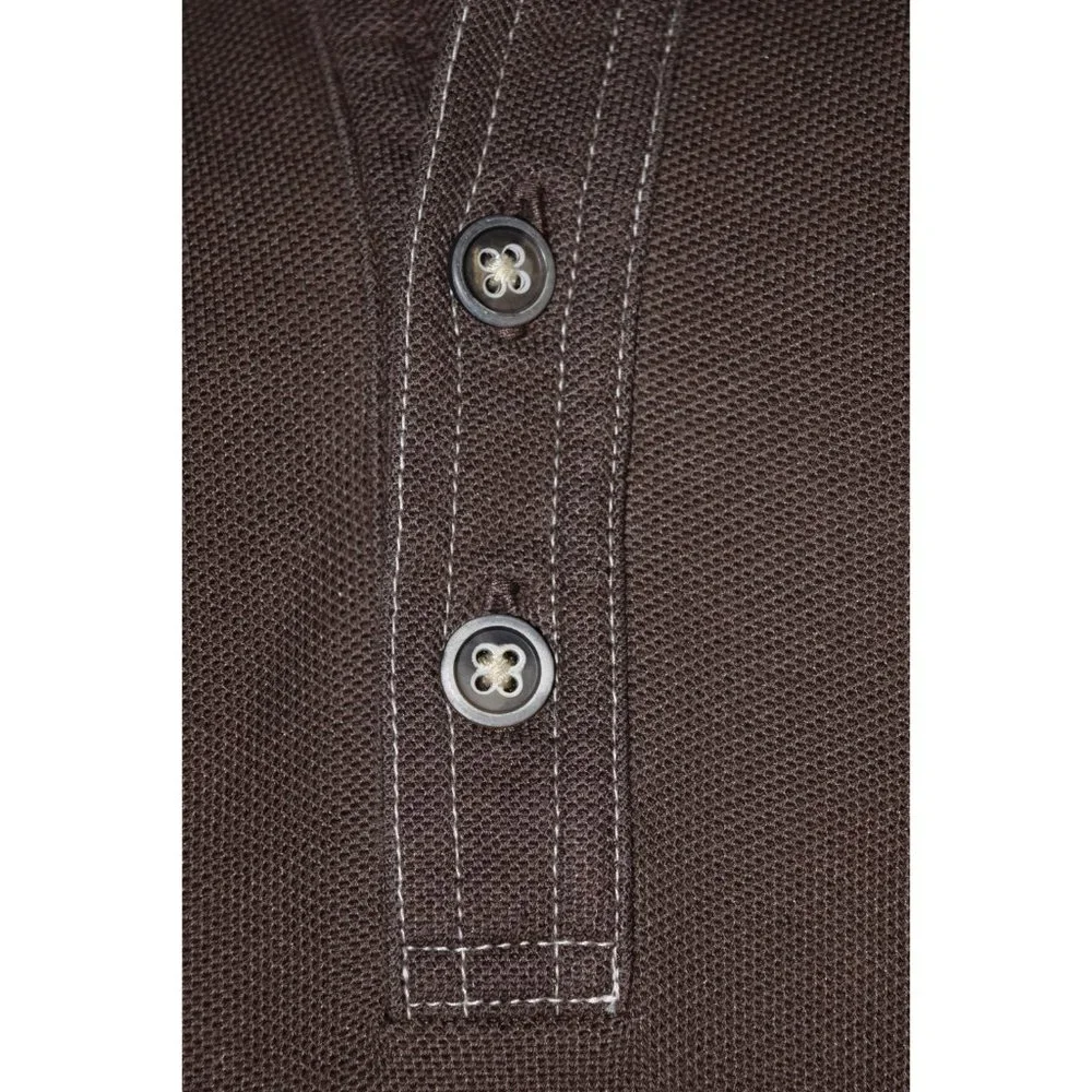 Tommy Bahama Men's Brown Polo size Medium - Picture 5 of 9